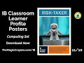 IB Learner Profile Posters - Design & Computing Room Set | High-Quality Classroom Decor by Mr. Tim