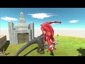 Colossal Ancient Human VS Zilla Carnivore Dinosaur - Animal Revolt Battle Simulator