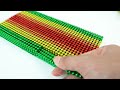 Magnet Challenge - How To Build Villa Swimming Pool & Water Slide From Rooftop with Magnetic Balls