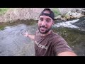 Chasing GIANT Fish STUCK In a TINY Creek!!! (unbelievable spot)