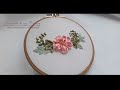 Amazing pink flower Easy Ribbon Stitches Ribbon Embroidery