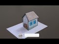 how to draw 3d house on paper