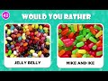 Would You Rather CANDY & SWEETS 🍬🍭 Quiz Rainbow