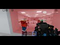 Playing Roblox Zombie lab