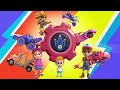 Turbozaurs - SPACE BADMINTON | 3 HOURS MARATHON | WildBrain Bananas | Cartoons For Kids