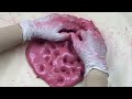 PINK Slime! Mixing Random Makeup and Glitter into Clear Slime !! Satisfying Slime video