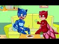 What is Gekko Doing?! - Sad Story Catboy x Owlette - PJ MASKS 2D Animation