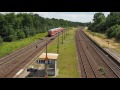 Züge, Trains, Treni - (Sachsen-Anhalt) Bahnhof Schkopau - Gleisbauzug Spitzke - Abelio Talent II