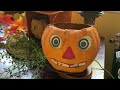 2022 Halloween Display with Antique Jack O Lanterns