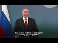 Putin comments on Trump wanting to stop the war in Ukraine