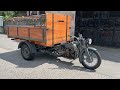 MOTO GUZZI Ercole 500 Motocarro 3 ruote con cassone in legno