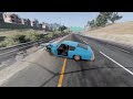 Realistic accidents on the highway №14 - BeamNG Drive