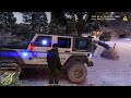 GTA V - LSPDFR 0.4.9🚔 - SAPR/NPS - Park Ranger Winter Patrol - Suspicious Vehicle | Shots Fired - 4K