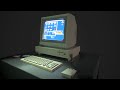 3D Commodore Amiga 1000 screen animated