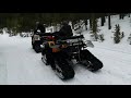 Pulling out a broken ATV