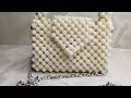 DIY BEADED BAG/ HOW TO MAKE WHITE BLACKBERRY BEADED BAG/ BEGINNER FRIENDLY TUTORIAL/ #diy #handmade