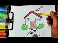 How to Draw House - Easy Step-by-Step Drawing House for Kids!