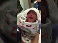 Newborn Baby Gets Hair Washed