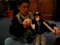 Lionel plays with dollfie