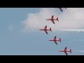 The Red Arrows display at Royal International Air Tattoo 2024