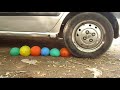 EXPERIMENT : CAR vs WATER BALLOONS      #smashtech