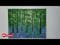 Como pintar uma linda floresta encantada / Pintura acrílica #painting acrílic @Mariah_Art