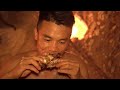 Full Video: 100 Days Of Underground Wilderness Survival, Warm Stone Bed, Clay And Stone Fireplace.