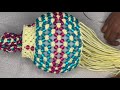 MACRAME DIWALI KANDIL | macrame full beaded Akash kandil chandelier