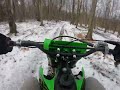 Kx100 in the snowy trails pt 2