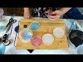 So I was blowing more bubbles in resin with Chameleon powder and regular mica powder. Video #356