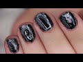 Black Flame Candle Nails | 31 Days of Halloween - Day 13