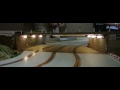 Slot car slow motion - under the bridge