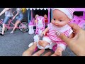 10 Minutes Satisfying with Unboxing Cute Doll House Playset ,LABUBU Stroller Toys ASMR | Review Toys