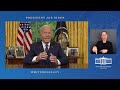 President Biden Addresses the Nation (ASL)