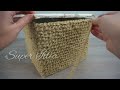 DIY Luxury Basket with Lid from Cardboard Box and Jute Twine