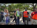 Police Clash with Pro Palestine Protesters and Protect Trump Supporters in Orlando Florida