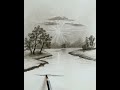 How to Draw Sunset Landscape Scenery Drawing with Pencil for Beginners