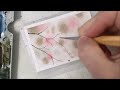 REAL TIME Watercolor winter yellow finch painting tutorial» How to paint snow berries for beginners