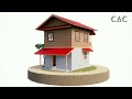 Simple Farmhouse | Tropical House | 5x5m | 2 Bedroom