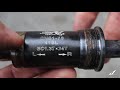 how to remove, replace and install Shimano bottom bracket | BSA square taper