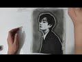 Pencil Sketching of BTS Member (Kim Taehyung) | Step By Step