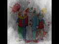 Three scary clowns with audio description; perfect for Halloween parties.