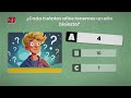 25 PREGUNTAS DE PRIMARIA | CULTURA GENERAL (Con Opciones)