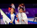 平昌オリンピック　小平選手とイ・サンファ選手のウィニングラン