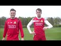 KICKS shoot for boots challenge with Doncaster Rovers FC.