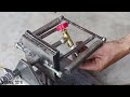 Making a Simple Compressed Air Engine from Old Motorcycle Fork | DIY Machine Idea