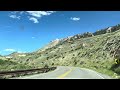 Driving into the Bighorn Mts.