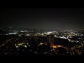 DJI Mini 3 Pro Night Flight Catching Emergency Blue Lights And Lights On Train Station Ground