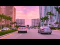 Hollywood Beach Florida to Hallandale Beach - Driving on A1A (Ocean Drive + Hollywood Boardwalk)