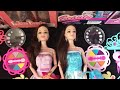 10minutes satisfying with unboxing hello kitty barbie dolls/princess Beauty fashion playset/ASMR
